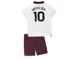 Manchester City Jack Grealish #10 kläder Barn 2023-24 Bortatröja Kortärmad (+ korta byxor)